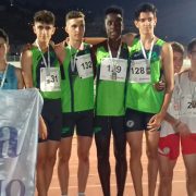 Campeones de Andalucia Cadetes 4X100